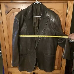 Vitale Italian real leather blazer, super sharp!  Extra large